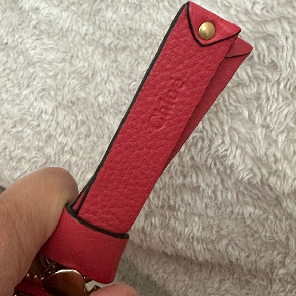 Like new Chloe Medium Marcie with long strap in a luscious poppy red! - Picture 5 of 14